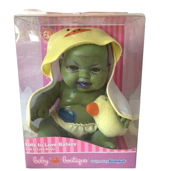 Custom Hand Painted OOAK Devil Child Demon Doll Green Halloween Horror Decor - Picture 13 of 16